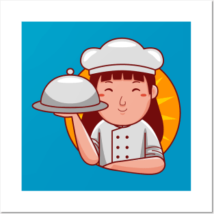 Chef Woman Posters and Art